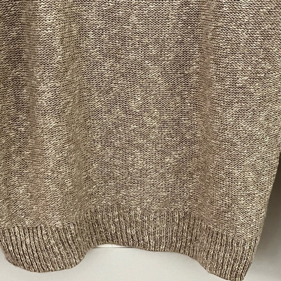 Vintage Bonner of Ireland Hand Loomed Linen Cotton Blend Knit Sweater Neutral - Picture 8 of 14